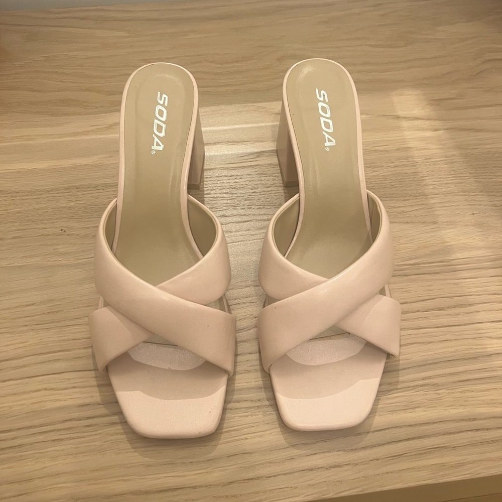 SODA pink heels